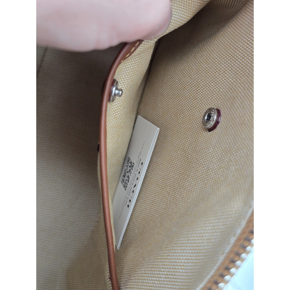 COACH CAM20 Pocket Juliet Bag 30 Shoulder Bag  Honey Brown  Outlet NEW - Picture 8 of 16